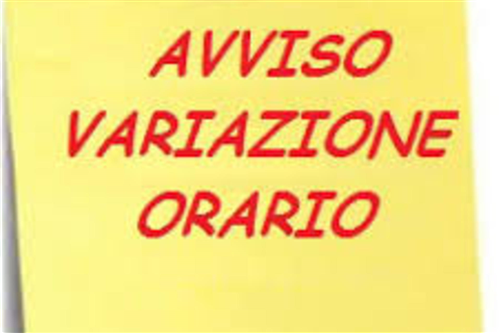 Variazione orario Ufficio Demografico Agosto